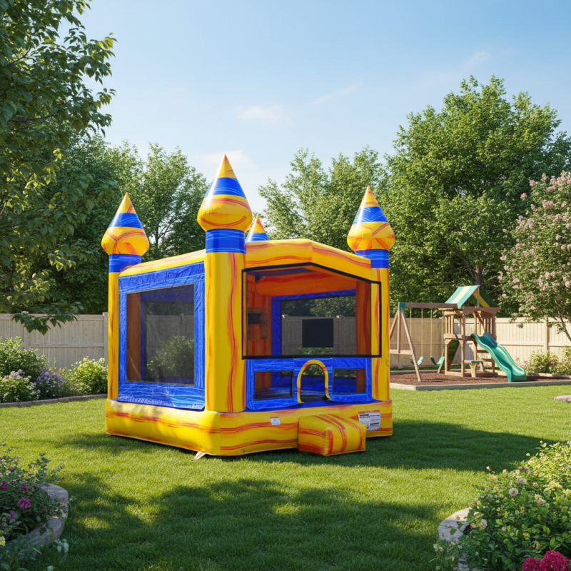 Cartoon Inflatable Bounce House Princess Inflatable Kids Jumping Castle Bouncer Children's Outdoor Inflatable Bouncer House