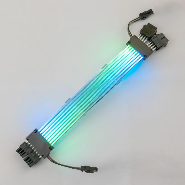 Dual 8pin Neon Flex RGB  Cable Led Synchronizes Double-Headed Light Male to Female