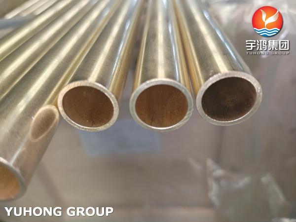ASME SB111 C44300 Seamless Brass Tube Copper Tube For Heat Exchanger
