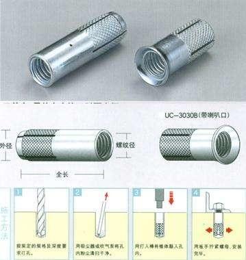 China Manufacturing DIN Standard Zinc Metric fix  anchor  bolt class  4.8   6.8  8.8