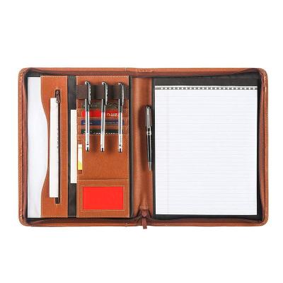 Unisex PU Leather Business Portfolio With Multiple Compartments And Pockets