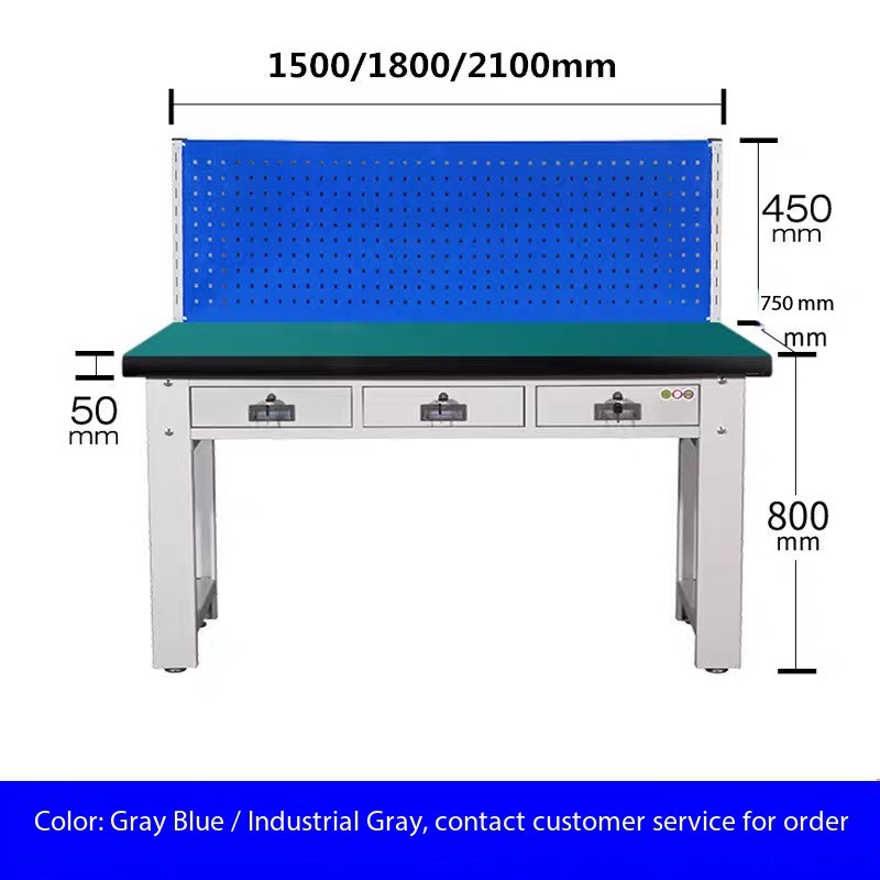 Heavy Duty Anti Static Workbench Stainless Steel ESD Workstation Custom Sizes
