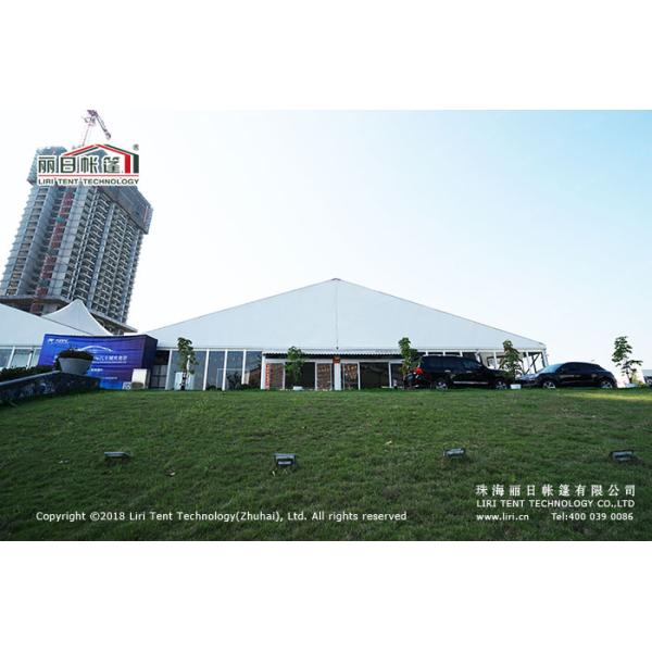 30m White PVC High Peak Tents with Hard Pressed Extruded Aluminum Alloy Frame