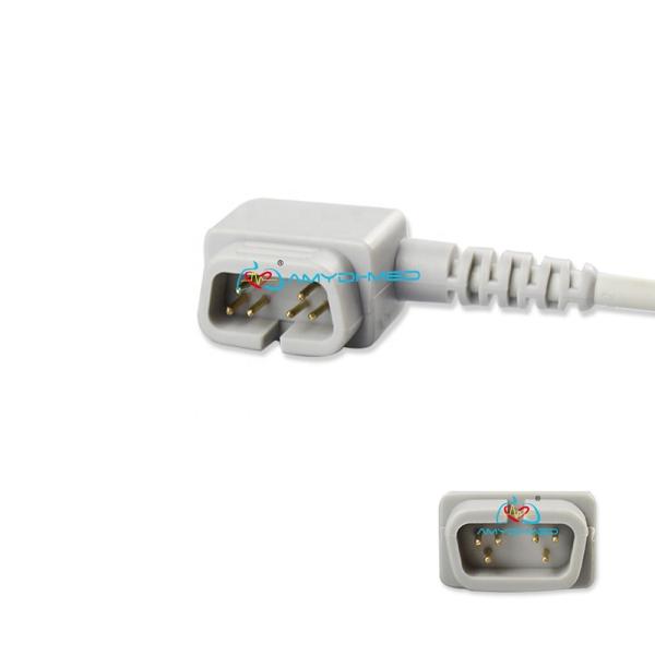 SpO2 Sensor Cable Compatible With CSI 503DX 3.0m Length with DB9-6P Plug Style for Adult Finger Clip