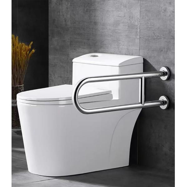 304 Stainless Steel U Shaped Grab Bars , Anti Slip Bathroom Safety Rails
