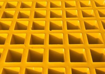 Grating de grande resistência da passagem da fibra de vidro, Grating moldado FRP côncavo cinzento da superfície