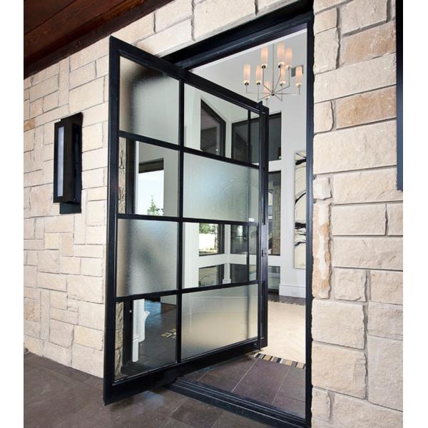 Villas Modern Interior Aluminium Pivoting Doors Front Entry Glass Pivot Door