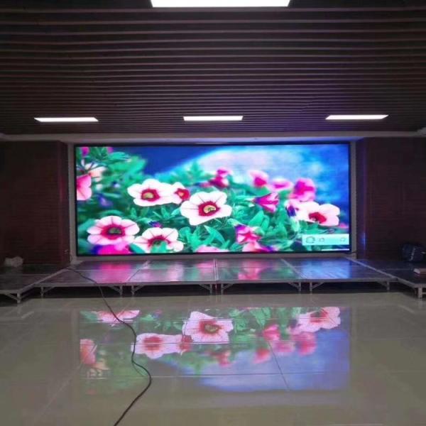 Popular seamless full color P3 indoor fixed led display screen video wall for advertising