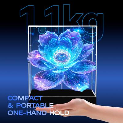 MP4/AVI/RMVB/GIF/JEPG/PNG/MKV Content Format 3D Holographic LED Fan For Educational Demonstrations