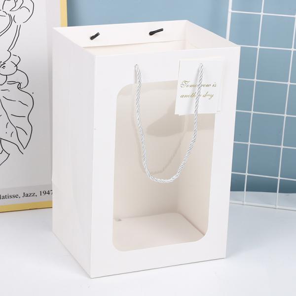 Transparent Windowed Gift  Bags for Flowers Bouquets Plush Toys Special Occasions