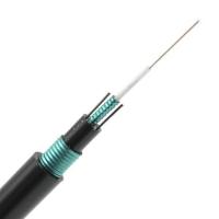 Cabo de fibra ótica do único modo do núcleo de GYXTW 12 para a bainha preta exterior