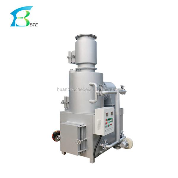 Burnout Rubber/Nylon/Plastic Burning Machine with Two Combustion Chambers Two Burners