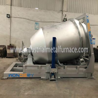 5000KG Gas Fired Rotary Industrial Aluminum Melting Furnace for ingot making
