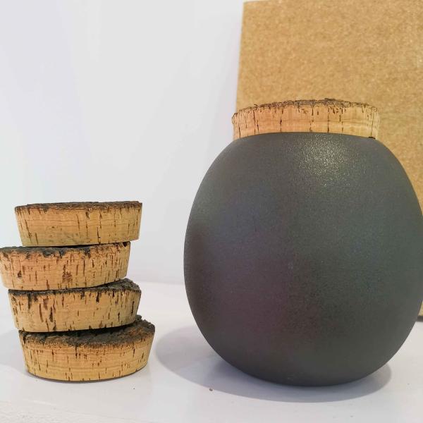 100% Natural Cork Lids Bark Top Rough For Ceramic Storage Tank