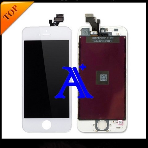 AAA+ quality display for iphone 5 lcd touch screen, lcd for white iphone 5