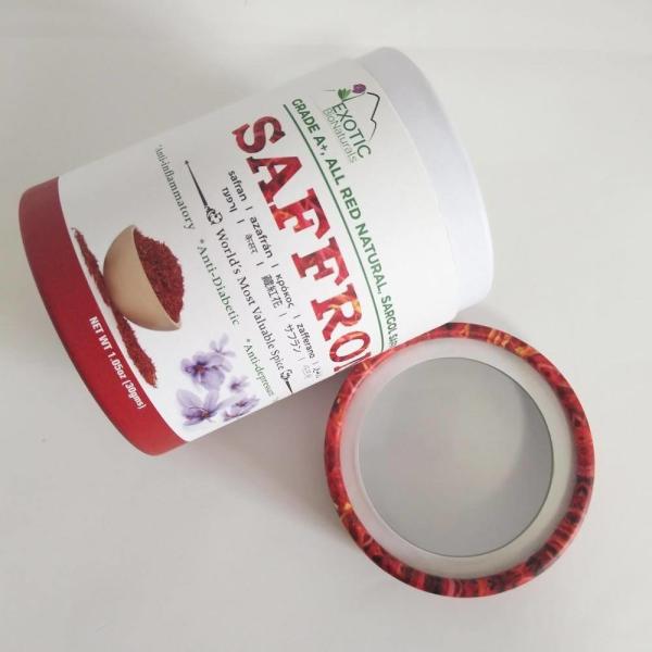 Cylinder Kraft Paper Packaging Box With Transparent Window