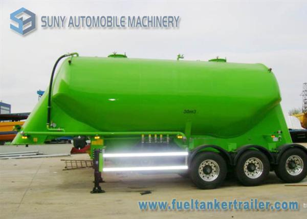30 m3 Conoid Dry Bulk Tanker Trailer 3 Axles Aluminum Cement Semi Trailer