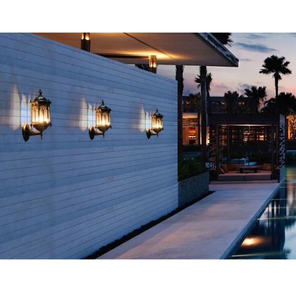Retro Outdoor Waterproof Antirust E27 Wall Lamp Garden Gateway wall Sconce(WH-VR-123)