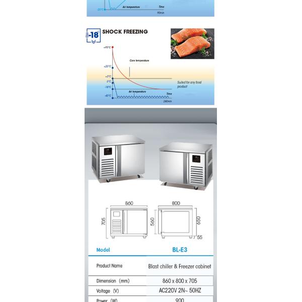 Hot Selling Commercial Food Milkshake Ice Cream Fast Freezer Household Fast Freezer
