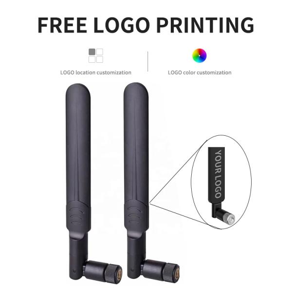 Black Long Range Omni Signal 360 Degree Receiver Wireless External 1km Rubber Router 2.4GHz SMA 5GHz 6E WiFi Antenna