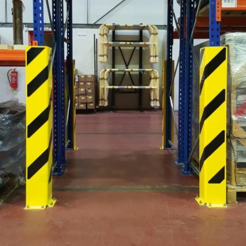 Protetor preto do racking da pálete de Bull - perfil de U - 800 x 160 x 6mm da fábrica da fabricação de metal de China
