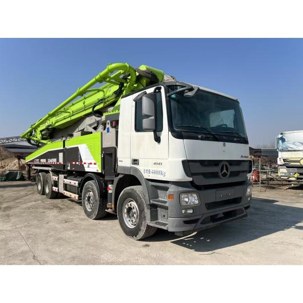 Usados 56 metros de camión de bomba de hormigón 56 metros de remanufactura de camiones de bomba los procedimientos están completados