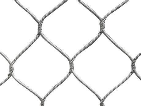 Hand Woven Animal-Gibbon Mesh Fencing Stainless Steel 1.2mm - 3.2mm Rope Diameter