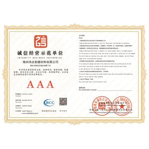 MEIZHOU WEIYOU WEAR-RESISTING MATERIAL Co., LTd. Сертификации