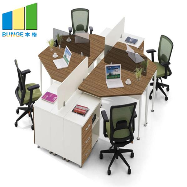 Офисная мебель л рабочего места штата доски финиша меламина сформировала 5 лет гарантии