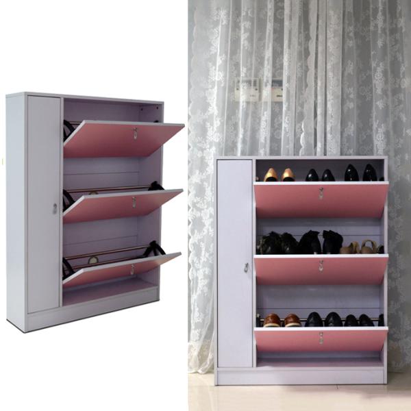 Шкаф шкафа ботинка пинка регулируемый деревянный со шкафом хранения зонтика