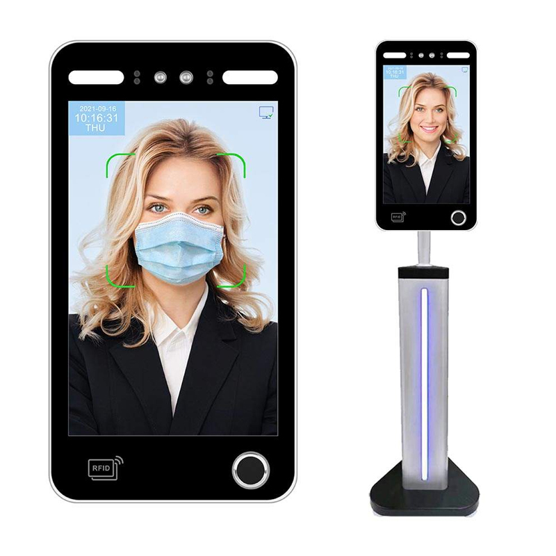 10.1 Inches Touch Screen Face Recognition Terminal With FRID Password QR Code Access Control Scanner Face Matching Device