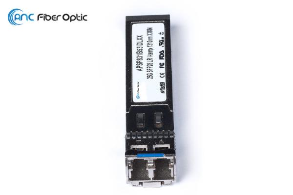 25G SFP28 LR SM Optical Transceiver Module 1310nm 10km For Industrial Temperature