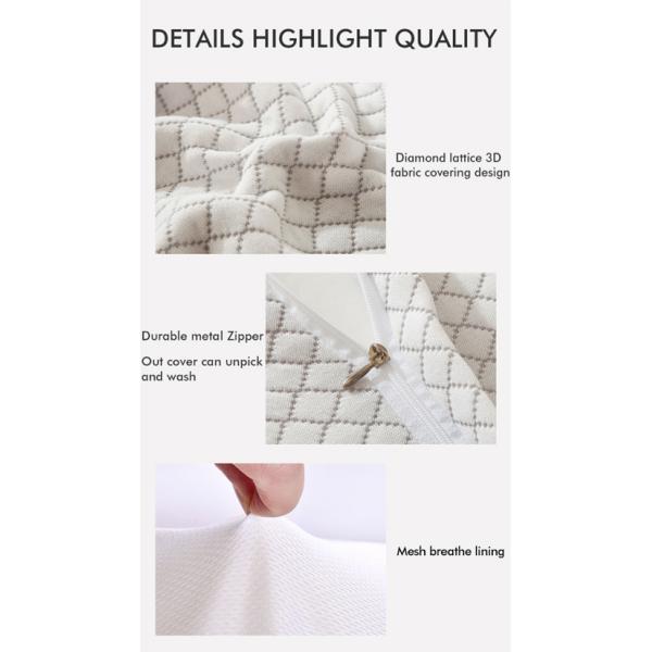 Hotel JOURM Contoured Cervical Orthopedic Memory Foam Pillow with Butterfly Shape