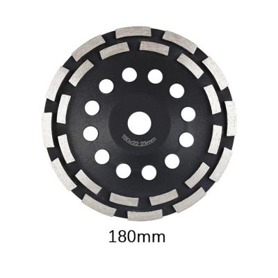7 disco abrasivo de moedura da fileira do dobro da polegada 180mm Diamond Cup Wheel
