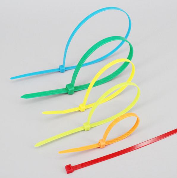 Heat resisting 85 Degree Disposable Plastic colorful Self Locking Nylon Zip Ties made in china