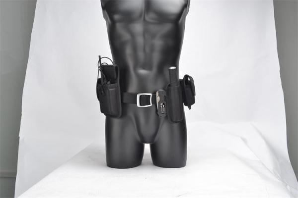 Tactical  Military Combat Belt , 1000D Oxford Black Military Belt With Small Pouches
