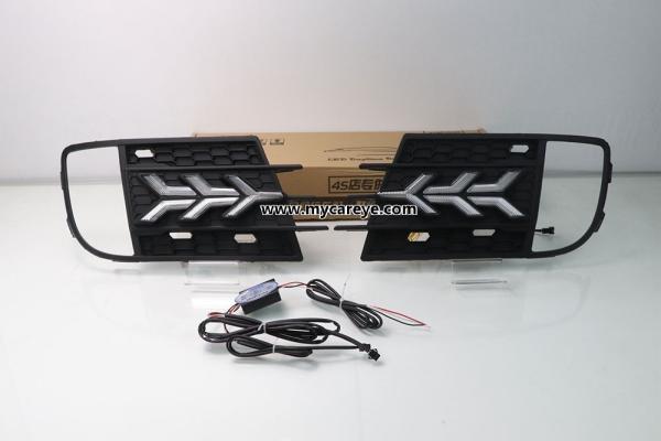 VW Tiguan Volkswagen DRL LED Daytime driving turn signal Fog Lights