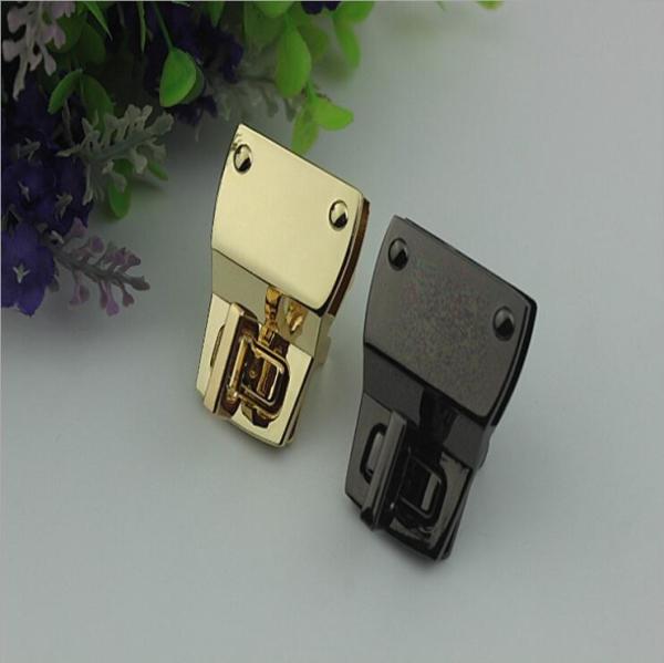 Dedicated design fashion accessories hardware gold metal twist lock for handbag