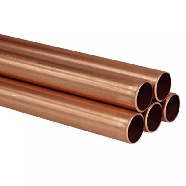 C11000 Tubos de cobre retos C12000 C2400 Tubos de cobre de latão para transporte