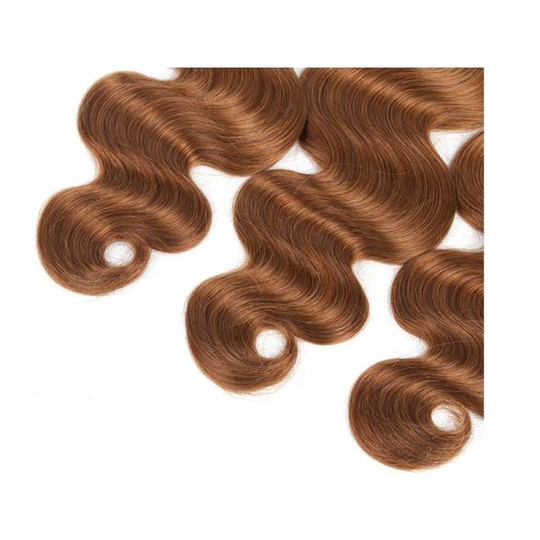 Classifique o material real do cabelo das extensões 100% do cabelo de Ombre do tom 8A três