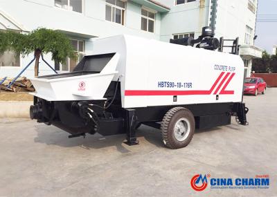 Diesel / Electric 30CBM/H Trailer Mounted Concrete Pump For Construction Engineering