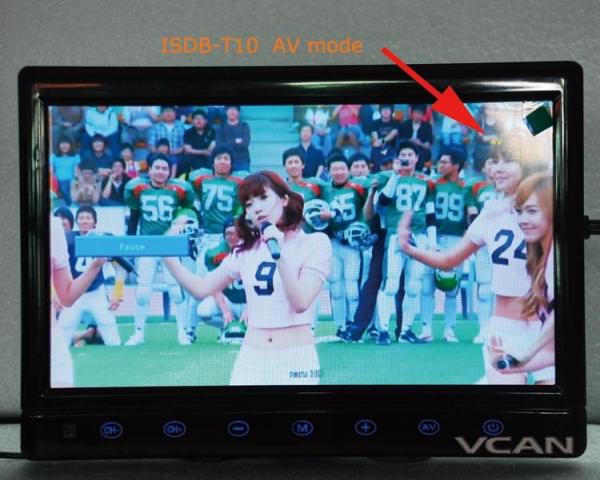 car ISDB-T10_2 tuner 2 antenna 10.1 inch full seg digital TV receiver for Japan