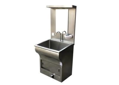 Stainless Steel Clean Room Equipments Hand Washing Sink With Soap Dispenser