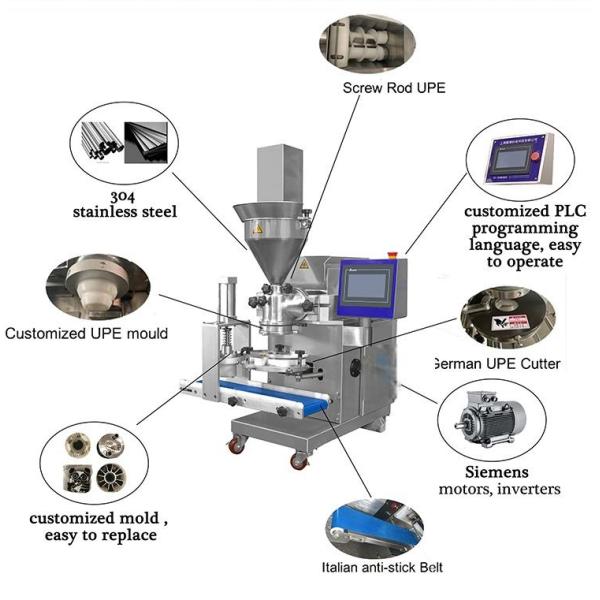 Restaurant High Capacity Encrusting Machine 220V Automatic Jicama Buns Mochi Mooncake Machine