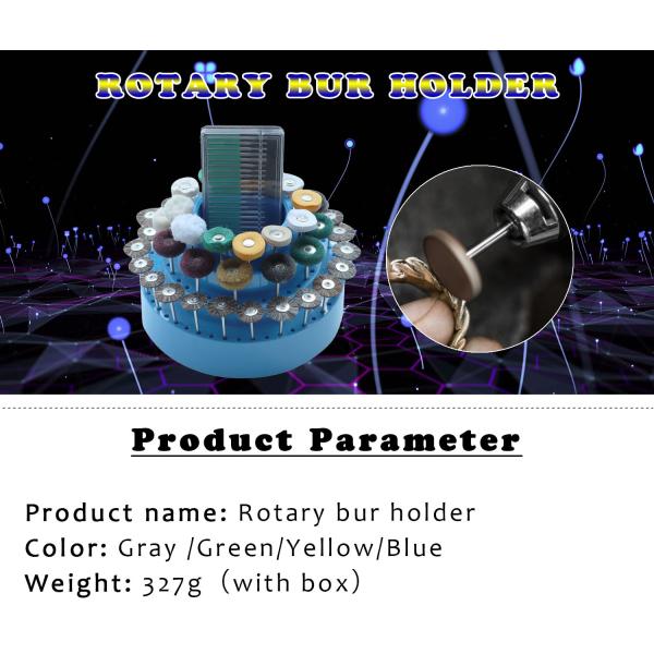 Caso vacío giratorio 170*95m m del almacenamiento de la broca de la joyería de la forma redonda