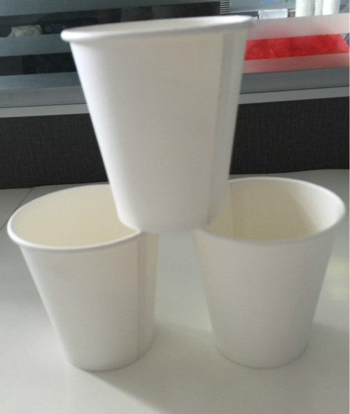 7oz  12oz White Printed Paper Cups with lids For Hot Water / Beverage / Milktea
