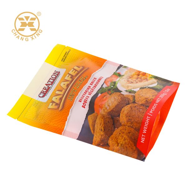 Custom Printed Food Packaging Bag Food Grade Laminated Stand Up Bag For Fried Food