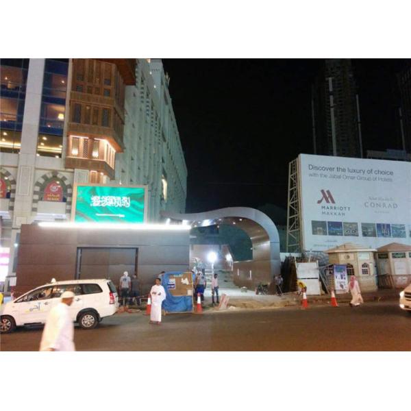 Demostración grande de la pantalla LED fija al aire libre de P3.91 HD, pantallas al aire libre de la publicidad de Digitaces