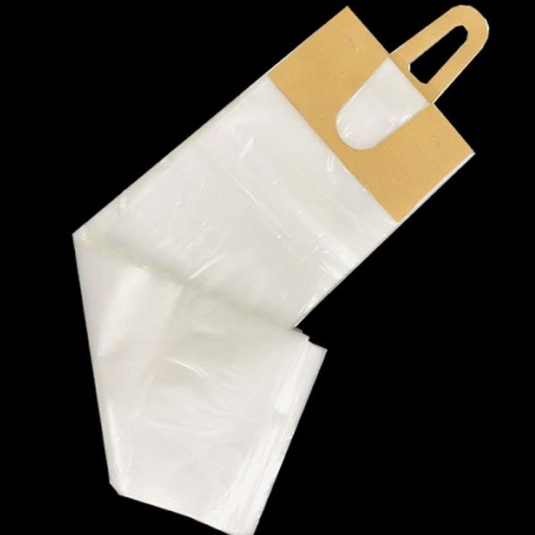 Recyclable Plastic Door Knob Bags Disposable Clear Door Hanger Bags For Takeout Menu
