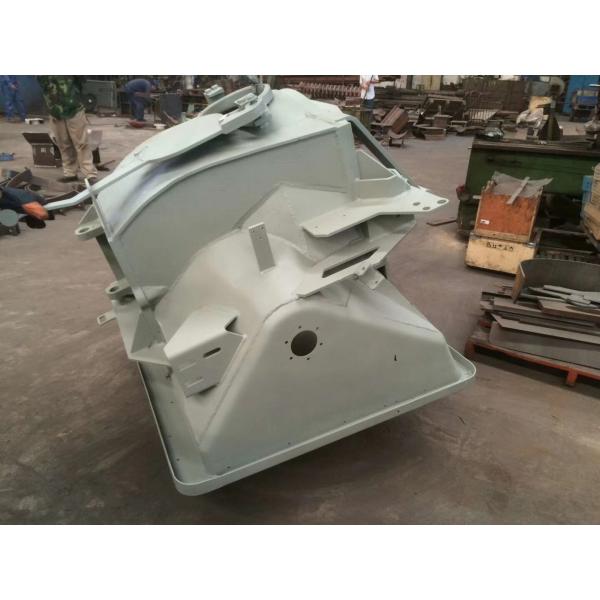 La trémie orange résistante à l'usure est parfaite pour différents modèles de camions à pompe